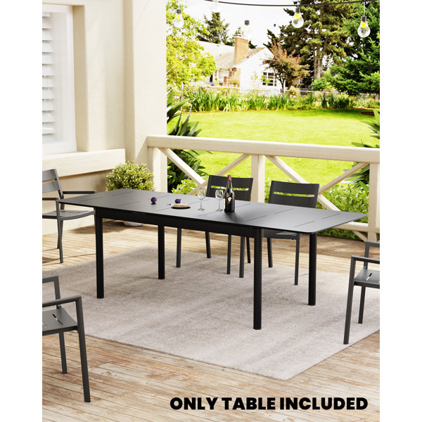 Latitude Run® Outdoor Extendable Dining Table Wayfair